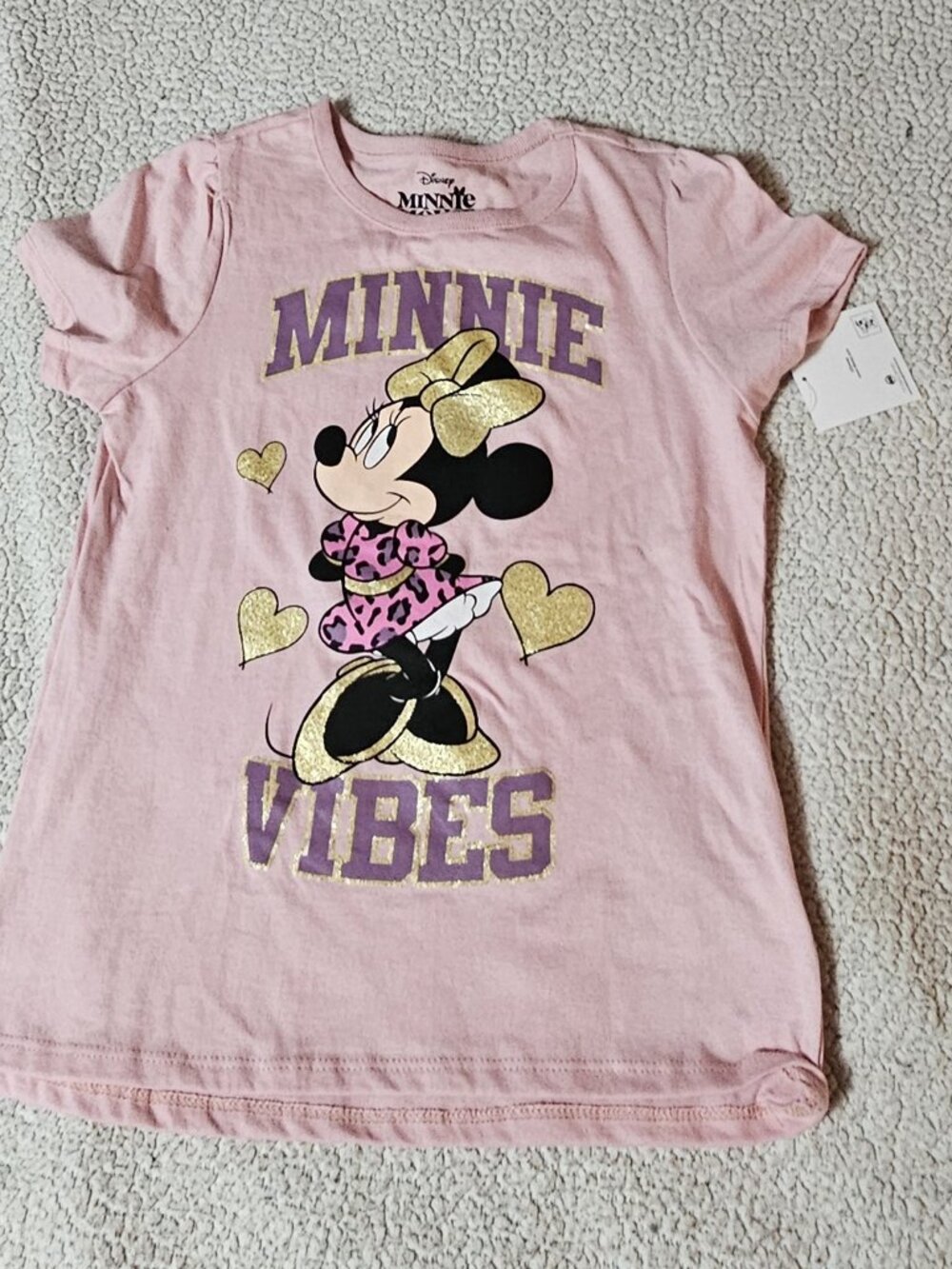 Minnie Mouse - Size 14 Short Sleeve T-shirt - NEW